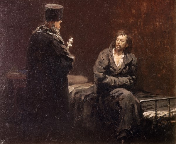 REPIN ILYA 1844-1930
*EL RECHAZO DE LA CONFESION
MOSCU, GALERIA TRETJAKOV
RUSIA