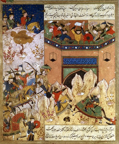 Timur invading nothern India in 1398