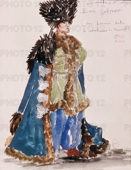 THOMAS
DIBUJO:PERSONAJE RUSO-OPERA DE BORIS GODUNOV-PRIMER ACTO- VERSION DE DIMITRI SHOSTAKOVICH-S XIX
PARIS, MUSEO DE LA OPERA
FRANCIA
This image is not downloadable. Contact us for the high res.
