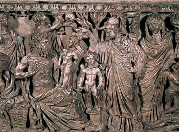 SARCOFAGO ROMANO-PROMETEO CREA AL HOMBRE ANTE ATENEA
ROMA, MUSEO CAPITOLINO
ITALIA
This image is not downloadable. Contact us for the high res.