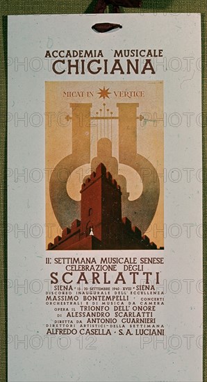 *CARTEL ANUNCIO 'TRIUNFO DEL HONOR' DE SCARLATTI
SIENA, ACADEMIA CHIGIANA
ITALIA
This image is not downloadable. Contact us for the high res.