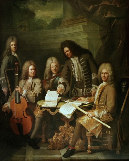 Levrac-Tournières, Lully, La Barre and other musicians