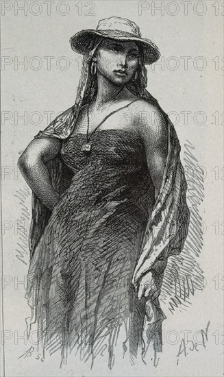 GRABADO-COLOMBIA-MUJER DE LAS MINAS DEL CAUCA-
This image is not downloadable. Contact us for the high res.