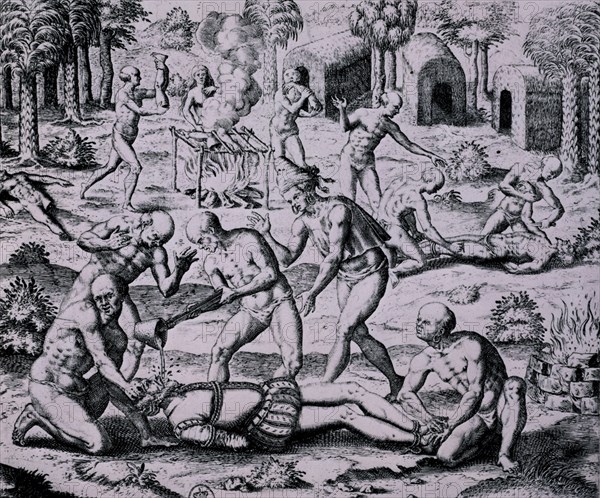 Agua Dulce people mutilating their enemies