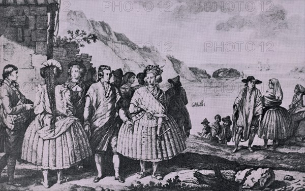VIAJES LA PEROUSSE-1797-HABITANTES CHILENOS DE LA CONCEPCION
MADRID, BIBLIOTECA NACIONAL RAROS
MADRID