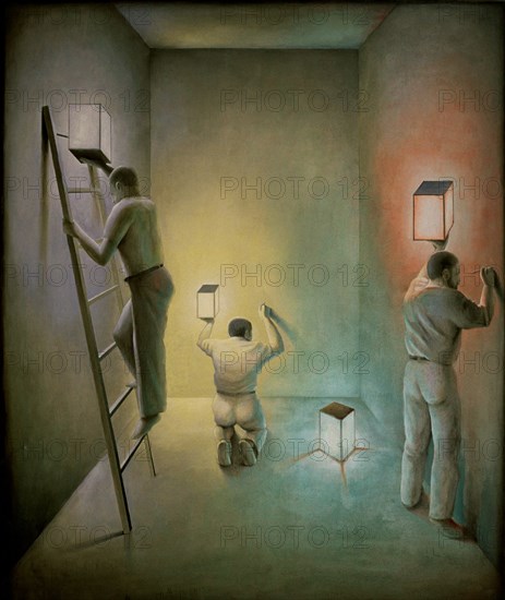 PEREZ VILLALTA GUILLERMO 1948-
PENTECOSTES-1991(3 HOMBRES PINTANDO PAREDES) O/L 180X127
MADRID, GALERIA SOLEDAD LORENZO
MADRID
This image is not downloadable. Contact us for the high res.