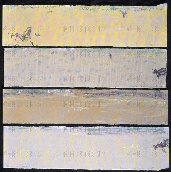CARDENAS MARTA 1944-
LLANURA CON VACAS I,II,III,IV-1988-(4 DIBUJOS)-PASTEL/PAPEL
MADRID, GALERIA SOLEDAD LORENZO
MADRID
This image is not downloadable. Contact us for the high res.