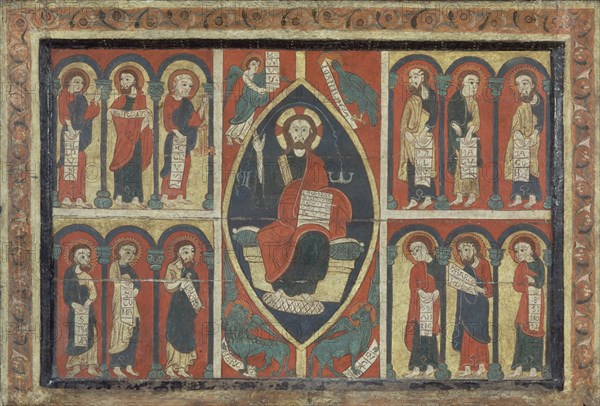 FRONTAL DE FERRERA-PANTOCRATOR Y APOSTOLES-S XIII-ROMANICO
BARCELONA, MUSEO DE ARTE CATALUÑA
BARCELONA
This image is not downloadable. Contact us for the high res.