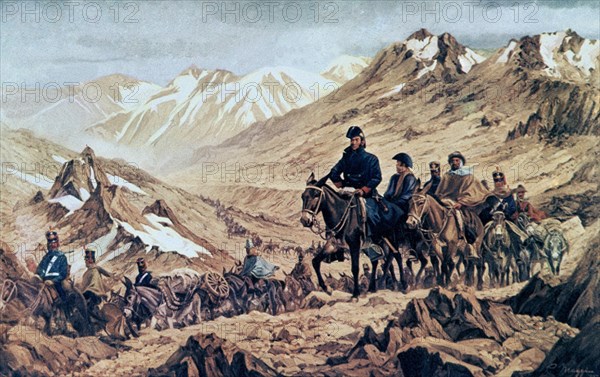 JOSE SAN MARTIN CRUZANDO LOS ANDES-"EL PASO DE LOS ANDES"
BUENOS AIRES, INST SAN MARTINIANO
ARGENTINA