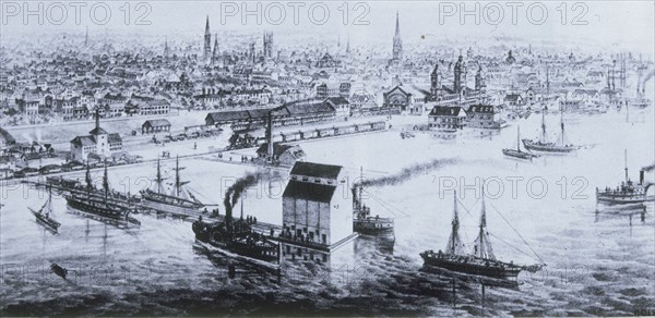 CANADA-ZONA PORTUARIA DE TORONTO-1867
This image is not downloadable. Contact us for the high res.