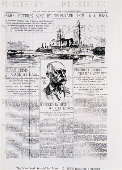 GENERAL MAXIMO GOMEZ PROPONE SOLUCION A CRISIS DEL MAINE-1898
This image is not downloadable. Contact us for the high res.