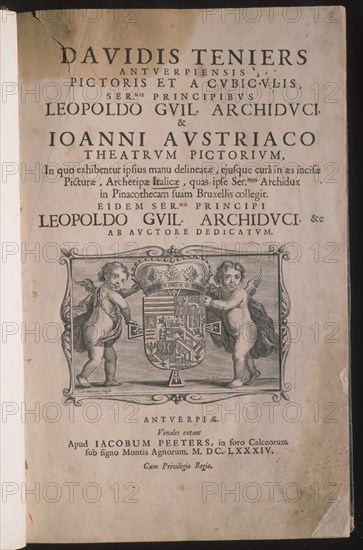 TENIERS II DAVID EL JOVEN 1610/90
PORTADA DEL THEATRUM PICTORIUM EN LATIN 2ªEDICION 1684
Madrid, musée Lazaro Galdiano