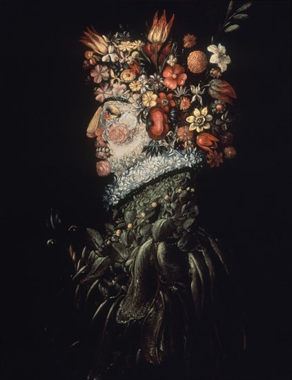 ARCIMBOLDO GIUSEPPE 1530/93
(CABEZA CON FLORES)PRIMAVERA
MADRID, COLECCION PARTICULAR
MADRID