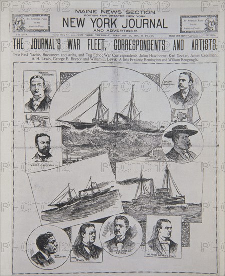 NEW YORK JOURNAL-CORRESPONSALES Y ARTISTAS DEL PERIODICO-24/2/1898
This image is not downloadable. Contact us for the high res.