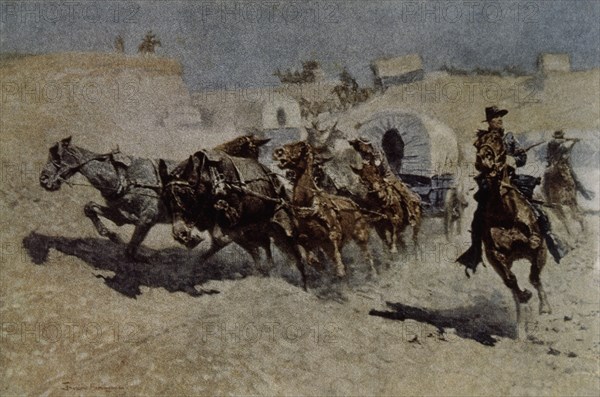 REMIGTON FREDERIC
EEUU-CARAVAN DE PIONEROS ATACADOS POR LOS INDIOS-
This image is not downloadable. Contact us for the high res.