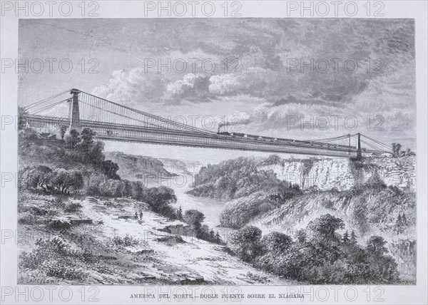 LANCELOT D
AMERICA-CANADA-PUENTE SOBRE EL NIAGARA,UNION DE 2 PAISES-S XIX
This image is not downloadable. Contact us for the high res.