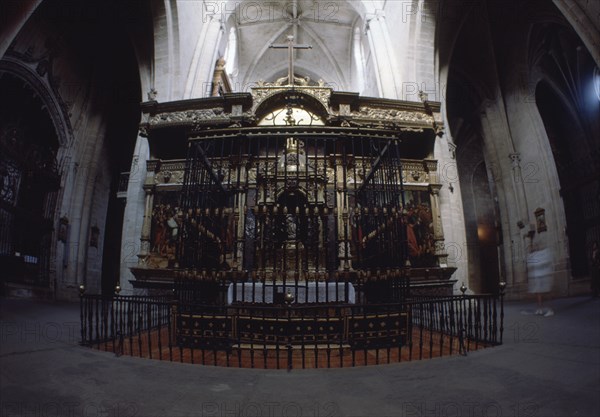 INTERIOR-RETABLO HISPANO FLAMENCO DEL S XV
STO DOMINGO CALZADA, CATEDRAL
RIOJA