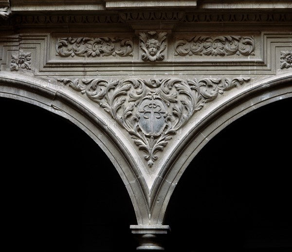 INTERIOR-PATIO-DECORAC Y ESCUDO ENTRE UNION DE ARCO Y ARCO
LORCA, PALACIO GUEVARA
MURCIA
This image is not downloadable. Contact us for the high res.