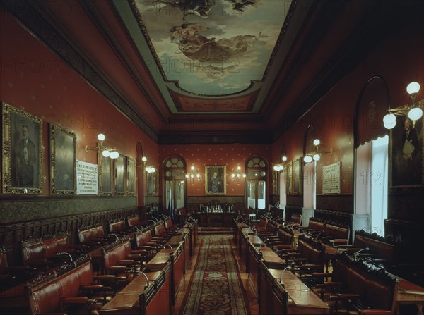 INTERIOR-VISTA DE LA SALA DE REUNIONES
MADRID, BOLSA DE COMERCIO
MADRID

This image is not downloadable. Contact us for the high res.