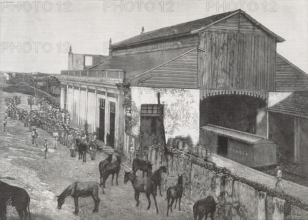 ILUST ESP/AME-1896-VOLUNTARIOS LLEGAN DE ARGENTINA A GIBAR(CUBA)