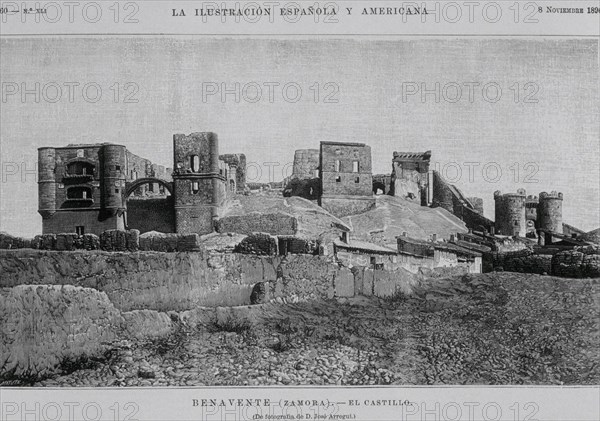 MATUTE
ILUST ESP/AMER-1896-BENAVENTE(ZAMORA)EL CASTILLO-GRABADO