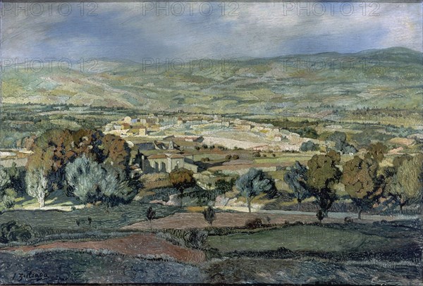 Zuloaga, Landscape with village