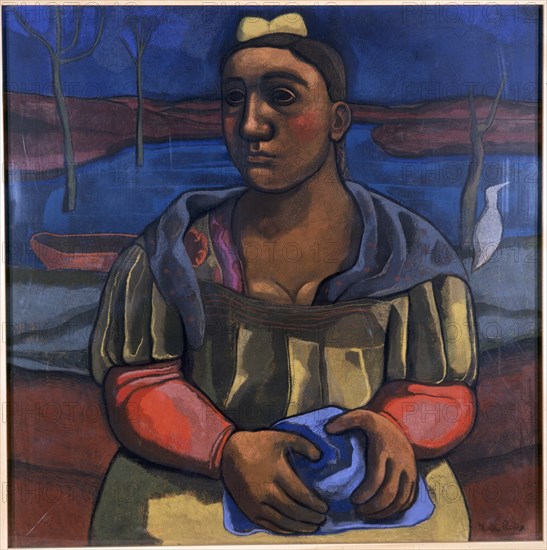 ROUX LE MONIQUE
PINTURA-RETRATO DE MUJER-ACRILICO Y PAPEL-LIENZO
CORUÑA, COLECCION UNION FENOSA
CORUÑA