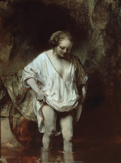 Rembrandt, Hendrickje Bathing in a River