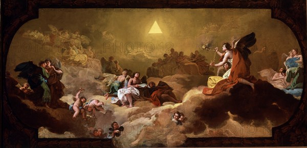 Goya, Adoration du nom de Dieu par les anges - esquisse pour le petit choeur