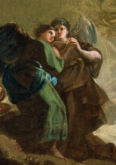 Goya, Adoration du nom de Dieu par les anges - esquisse pour le petit choeur