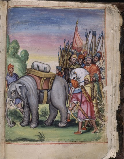 "CONSOLACIONES EN EL ENTRETENIMIENTO DE CALIFAS Y REYES"ARABE 528-F19V-TRANSPORTE DE PIEDRA
SAN LORENZO DEL ESCORIAL, MONASTERIO-BIBLIOTECA
MADRID