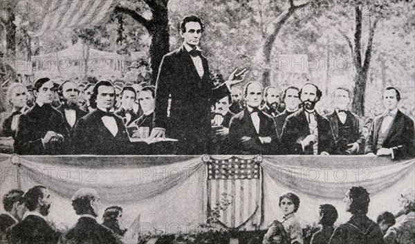 LINCOLN EN DEBATE CON STEPHEN DOUGLAS SOBRE ESCLAVITUD