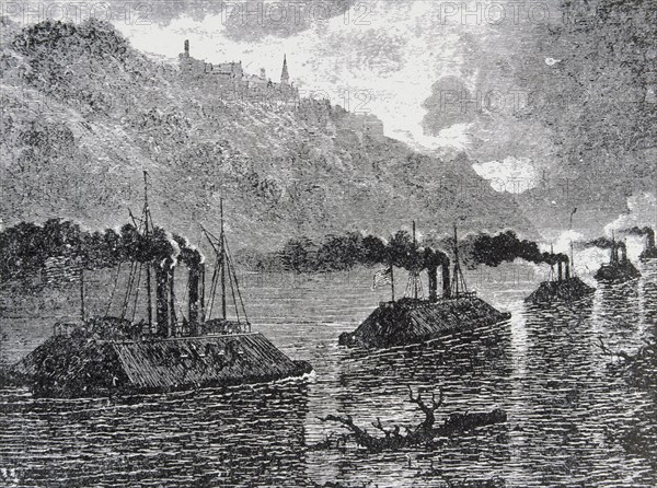 CAÑONERAS FED.CRUZAN BATERIAS CONFERDERADAS(18/4/1863)DE VICKSBURG
This image is not downloadable. Contact us for the high res.