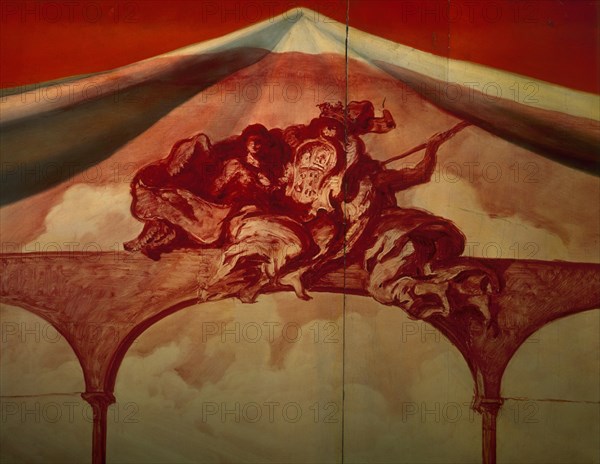 SERT Y BADIA J MARIA
SANGUINA-CORRIDA DE TOROS-DET CENTRO SUP-FIGURAS CON ESCUDO
MADRID, BANCO EXTERIOR
MADRID