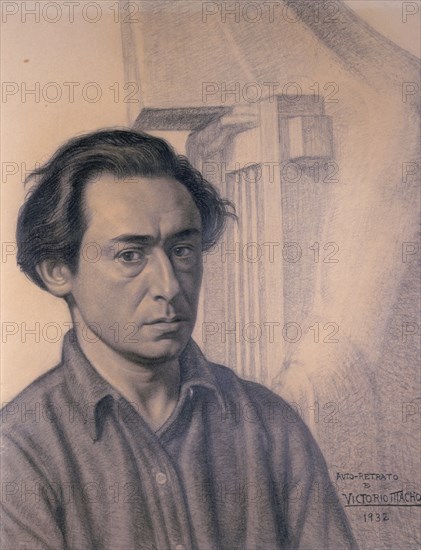 MACHO VICTORIO 1887/1966
AUTORRETRATO-1932-LAPIZ NEGRO/PAPEL SEPIA 61X47,5 CM
COLECCION ZOILA BARROS