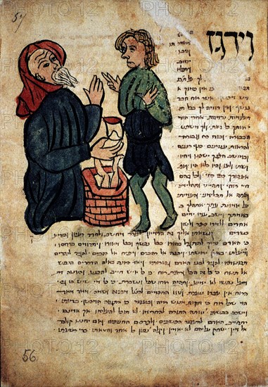 IBN SAHULA ISAAC BEN
BIBLIA AMBROSIANA-HEBREA-MS X 112 SUP-F 68-AÑO 1281-DETALLE-FABULAS DEL ANCIANO-MASHAL HAQADMONI
