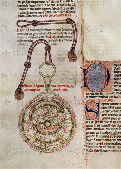 ALFONSO X EL SABIO 1221/84
LIBRO DEL SABER DE ASTROLOGIA- S XIII MS 156 F75V-TRADUCIDO DEL ARABE
MADRID, UNIVERSIDAD COMPLUTENSE
MADRID
This image is not downloadable. Contact us for the high res.