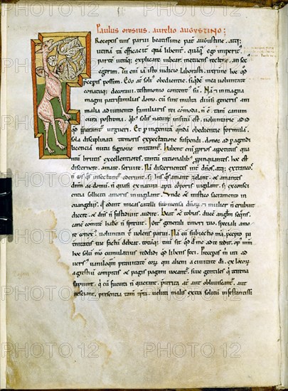 OROSIO PAULO
HISTORIAE ADVERSUS PAGANOS-MS8831 F1V-ESCRITURA CAROLINGIA-S XII
MADRID, BIBLIOTECA NACIONAL
MADRID