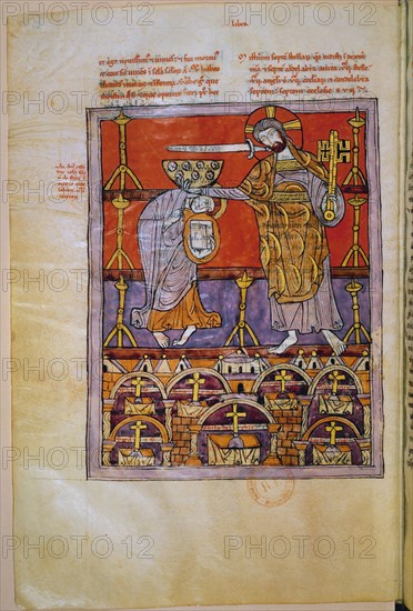 S JUAN RECIBE ENCARGO DE ESCRIBIR APOCALIPSIS-MNS LATINO 1366 NOUVELLE ADQUISITION F 12 V PROCEDE N
PARIS, BIBLIOTECA NACIONAL
FRANCIA