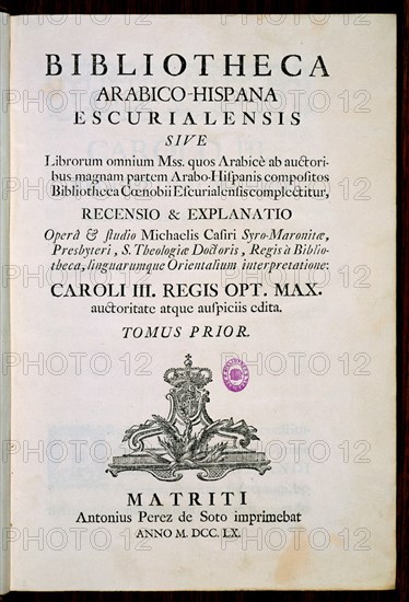 CASIRI MIGUEL
BIB ARABICO-HISPANA ESCURIALENSIS-CATALOGO MANUSCRITOS ARABES
SAN LORENZO DEL ESCORIAL, MONASTERIO-BIBLIOTECA
MADRID