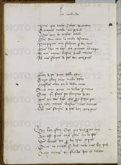 LO CANVIADOR,DE JORDI DE ST JORDI-MS10264 F93V-SATIRA A BANQUEROS
MADRID, BIBLIOTECA NACIONAL
MADRID
This image is not downloadable. Contact us for the high res.