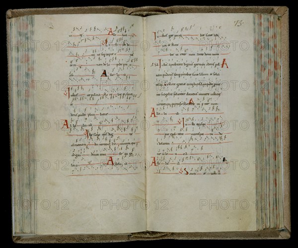 TROPARIO-S XI-MS 288 F 72V-73-NOTACION MUSICAL AQUITANA-FUE DE FELIPE V
MADRID, BIBLIOTECA NACIONAL
MADRID
This image is not downloadable. Contact us for the high res.