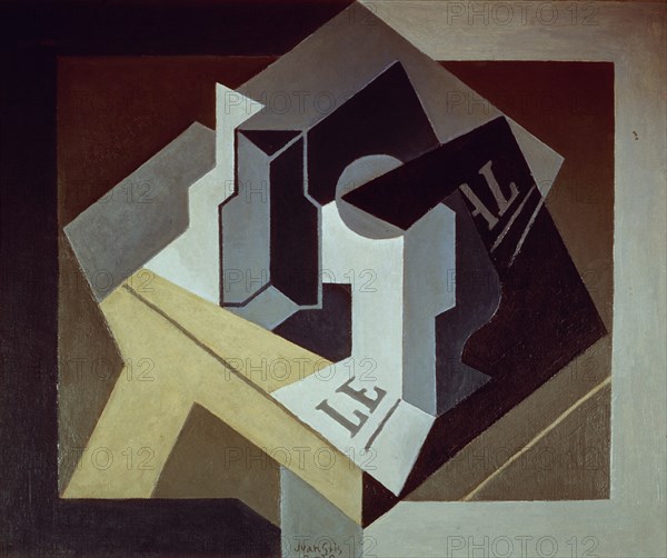 GRIS JUAN 1887/1927
COMPOTERA Y FRASCO - 1920 - OLEO-LIENZO - BODEGON CUBISTA
MADRID, COLECCION PARTICULAR
MADRID