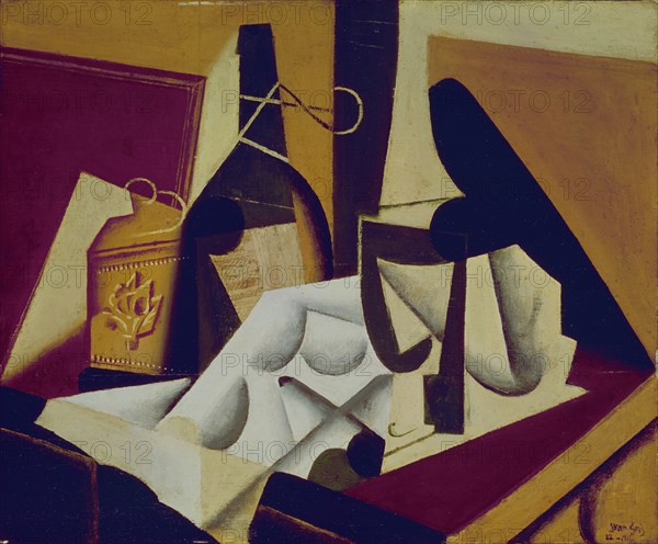 GRIS JUAN 1887/1927
NATURALEZA MUERTA CON MANTEL BLANCO 1916
MADRID, COLECCION PARTICULAR
MADRID