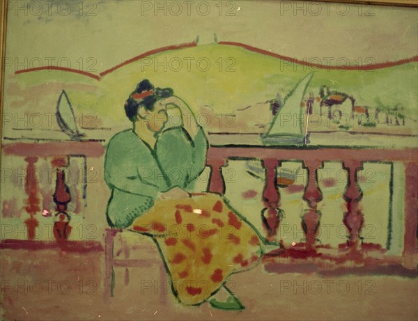 MATISSE HENRI 1869/1954
MUJER EN UNA TERRAZA 1907. PINTURA FAUVISTA.
SAN PETESBURGO, MUSEO ERMITAGE
RUSIA