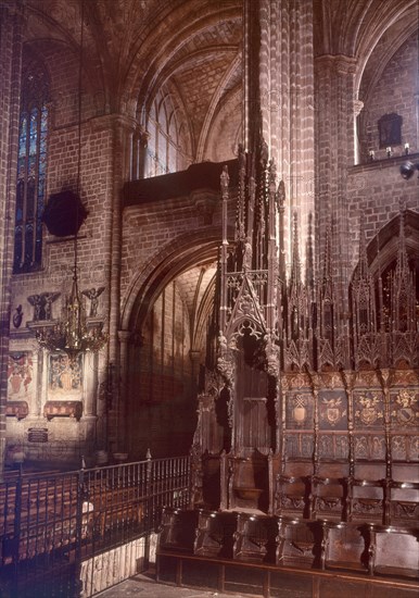 DETALLE DEL CORO Y PARTE DE LA NAVE
BARCELONA, CATEDRAL
BARCELONA

This image is not downloadable. Contact us for the high res.