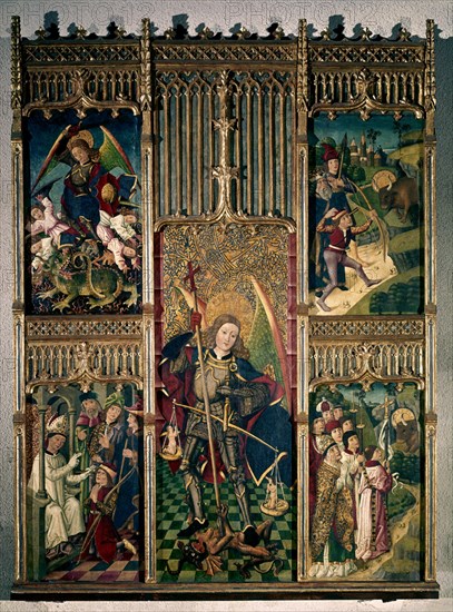 MAESTRO DE OSMA
RETABLO DE S MIGUEL ARCANGEL
VALLADOLID, CATEDRAL
VALLADOLID