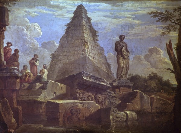 PANINI GIOVANNI PAOL 1691/1765
RUINAS - O/L - 0,48x0,64- S XVIII- NEOCLASICISMO ITALIANO
MADRID, MUSEO DEL PRADO-PINTURA
MADRID
