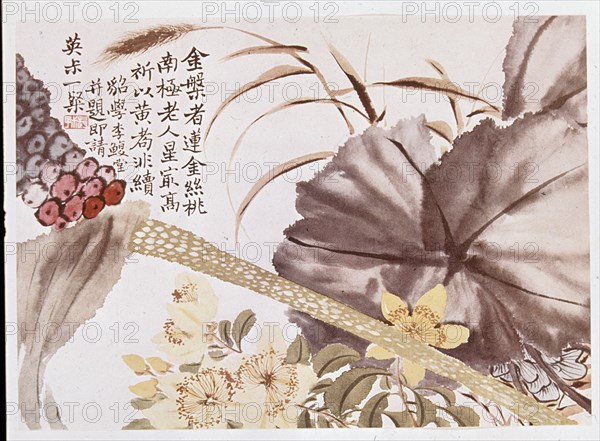 CHAO CHE-K'IEN
FLORES - (TINTA SOBRE PAPEL)-1829-1884
PEKIN, MUSEO DE PEKIN
CHINA