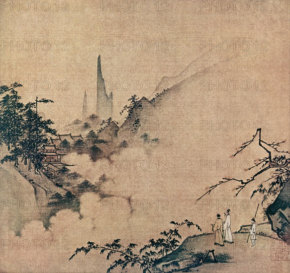 HSIA SUNG
PAISAJE(TINTA NEGRA Y REALCE DE COLOR)
PEKIN, MUSEO DE PEKIN
CHINA